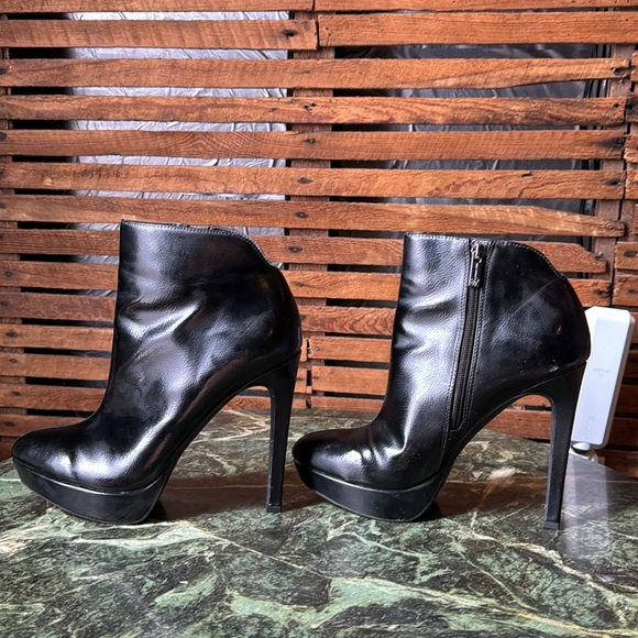 Jessica Simpson crackle patent platform heeled booties 9.5 M 39.5  JS-ZAMIA - Picture 5 of 12